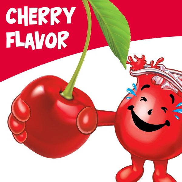 Kool-Aid Sugar-Sweetened Cherry Powdered Soft Drink Mix, 19 oz Canister - Image 2