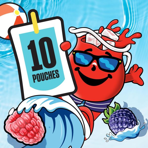 Kool-Aid Pool-Aid Berry Splash Flavored Drink, 10 ct Box, 6 oz Pouches - Image 5