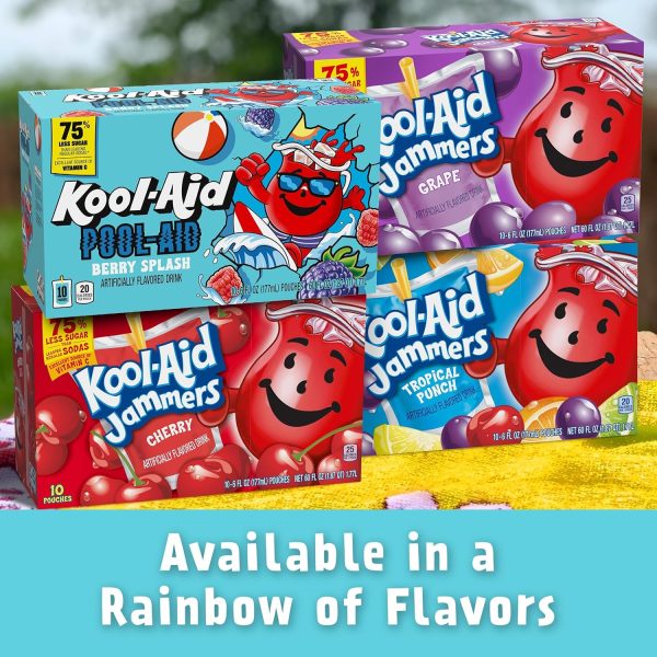 Kool-Aid Pool-Aid Berry Splash Flavored Drink, 10 ct Box, 6 oz Pouches - Image 8