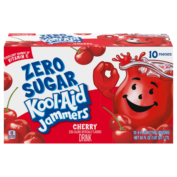 Jammers Cherry Zero Sugar Artificially Flavored Soft Drink