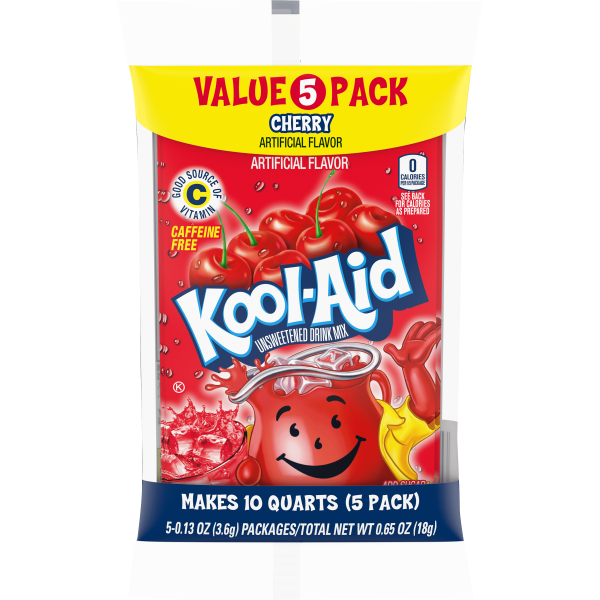 Unsweetened Cherry Artificially Flavored Powdered Soft Drink Mix Value Pack