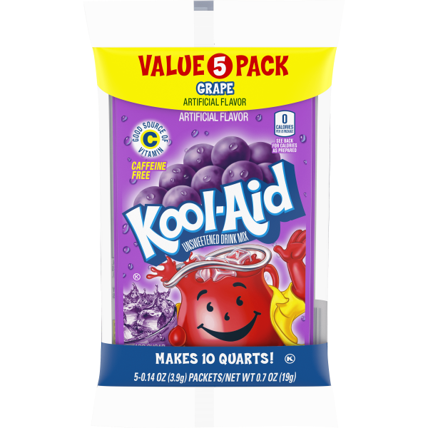 Unsweetened Grape Artificially Flavored Powdered Soft Drink Mix Value Pack