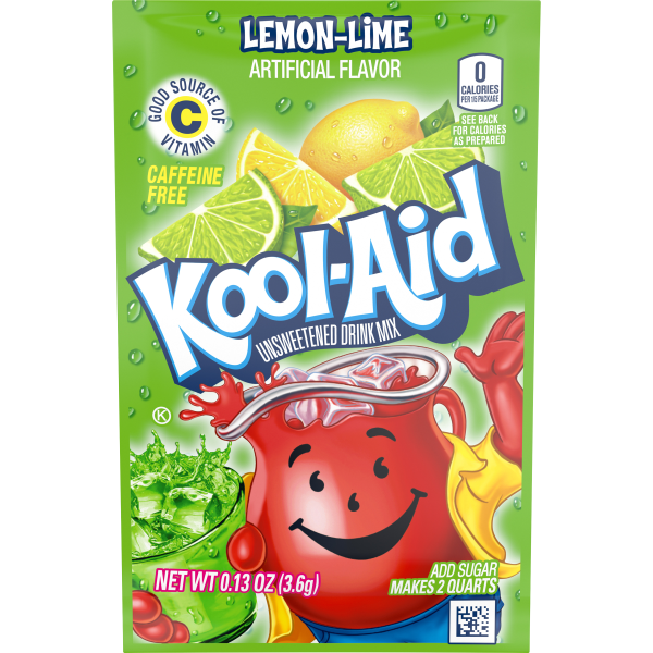 Unsweetened Lemon Lime Artificially Flavored Powdered Soft Drink Mix