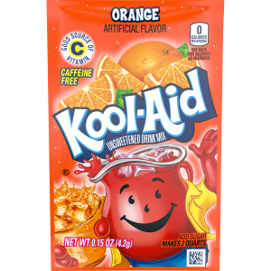Unsweetened Orange Artificially Flavored Powdered Soft Drink Mix